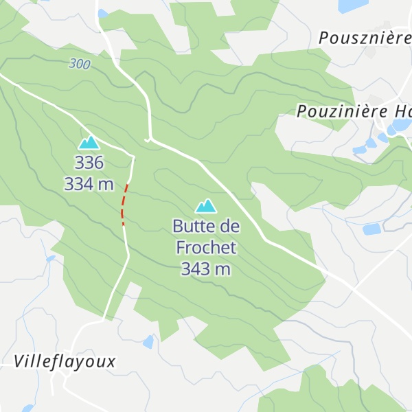Map of Butte de Frochet