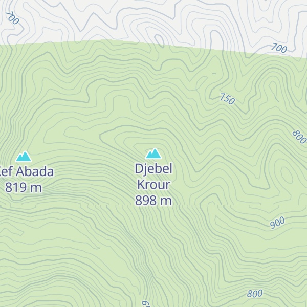 Map of Djebel Krour