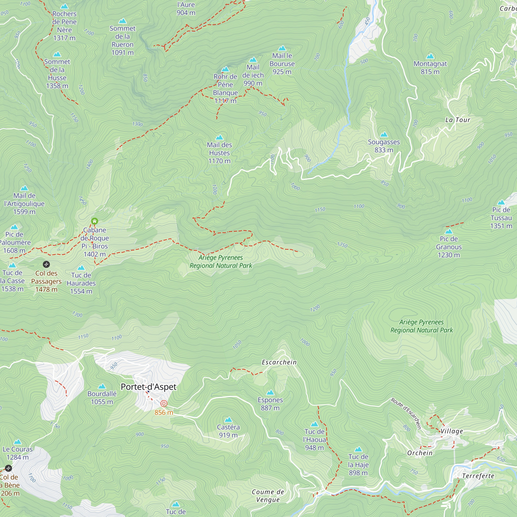 Cabane de Cornudere map