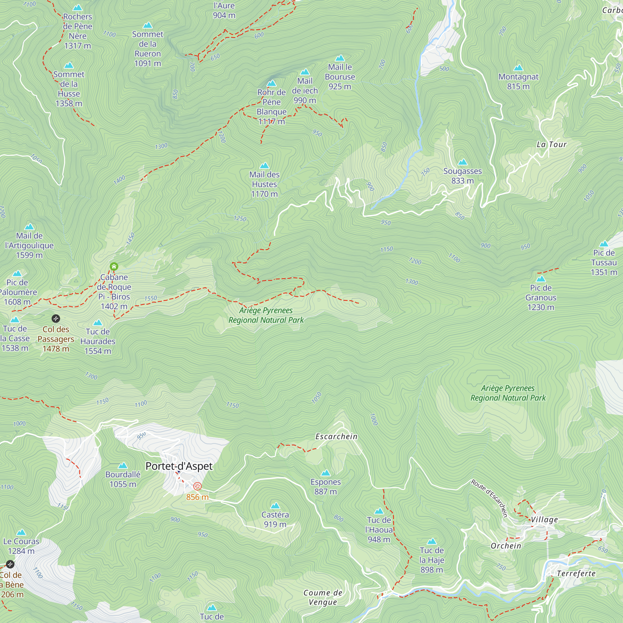 Cabane de Cornudere map