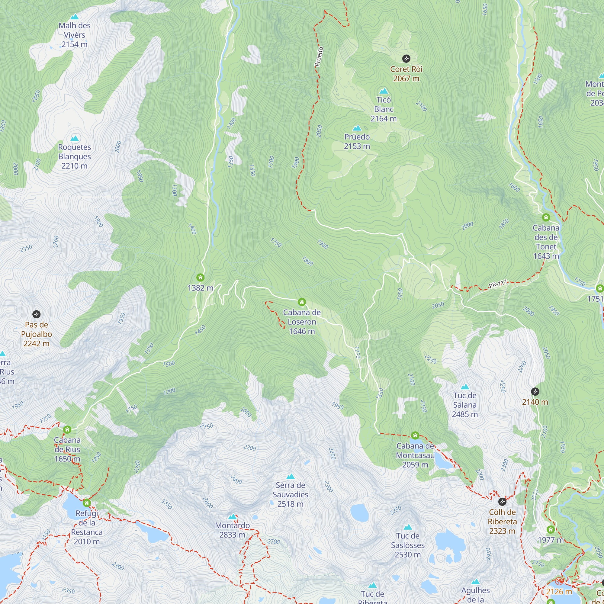 Cabana de Loseron map