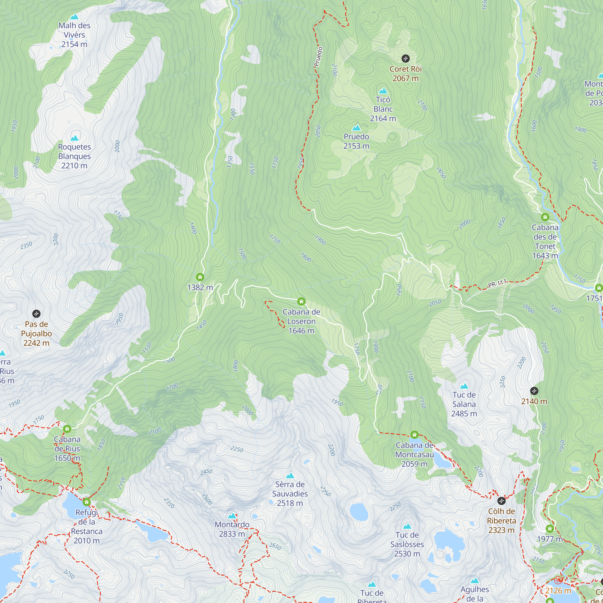 Cabana de Loseron map