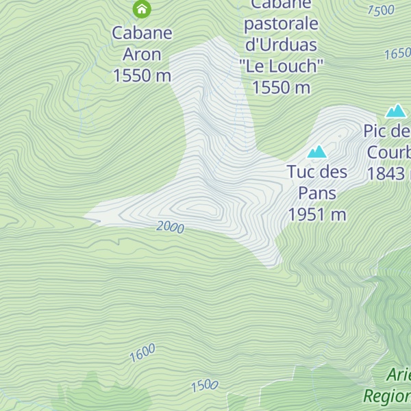 Map of Pic de Paumaudé