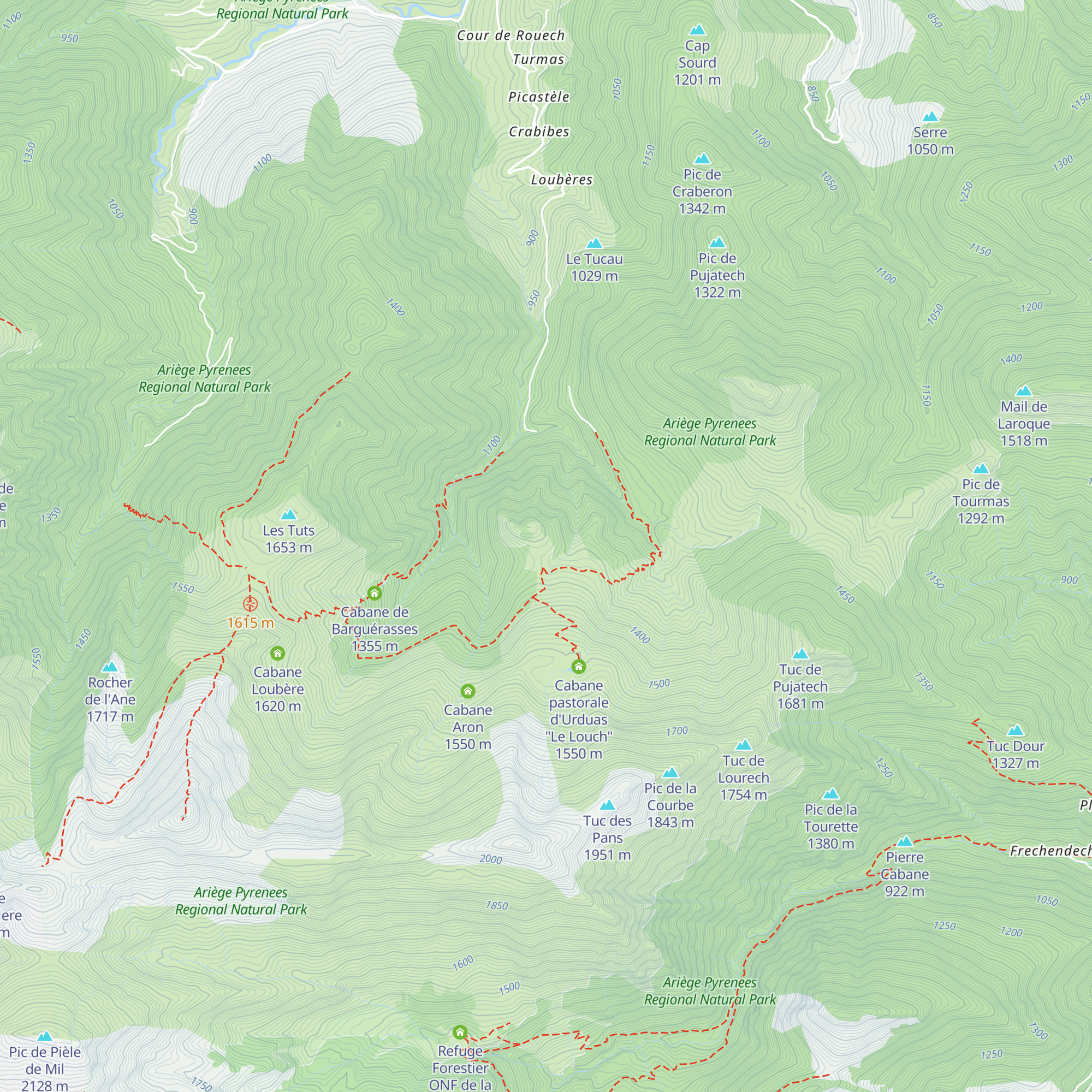 Cabane du Taus de la Calabasse map