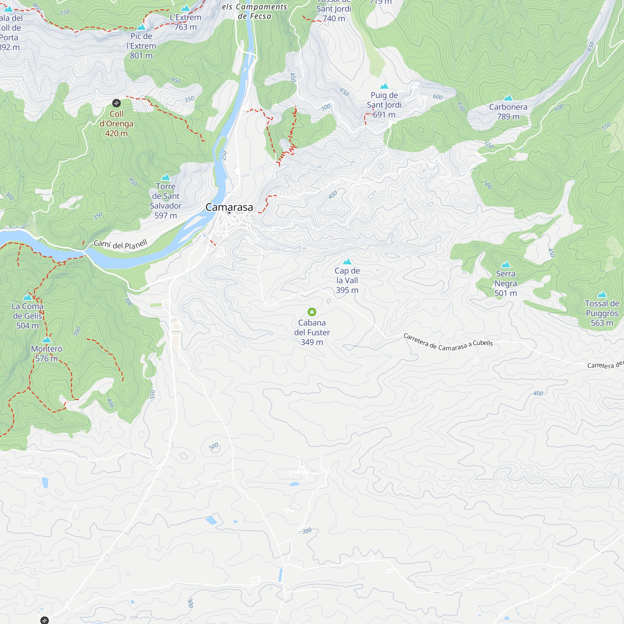Cabana del Fuster map