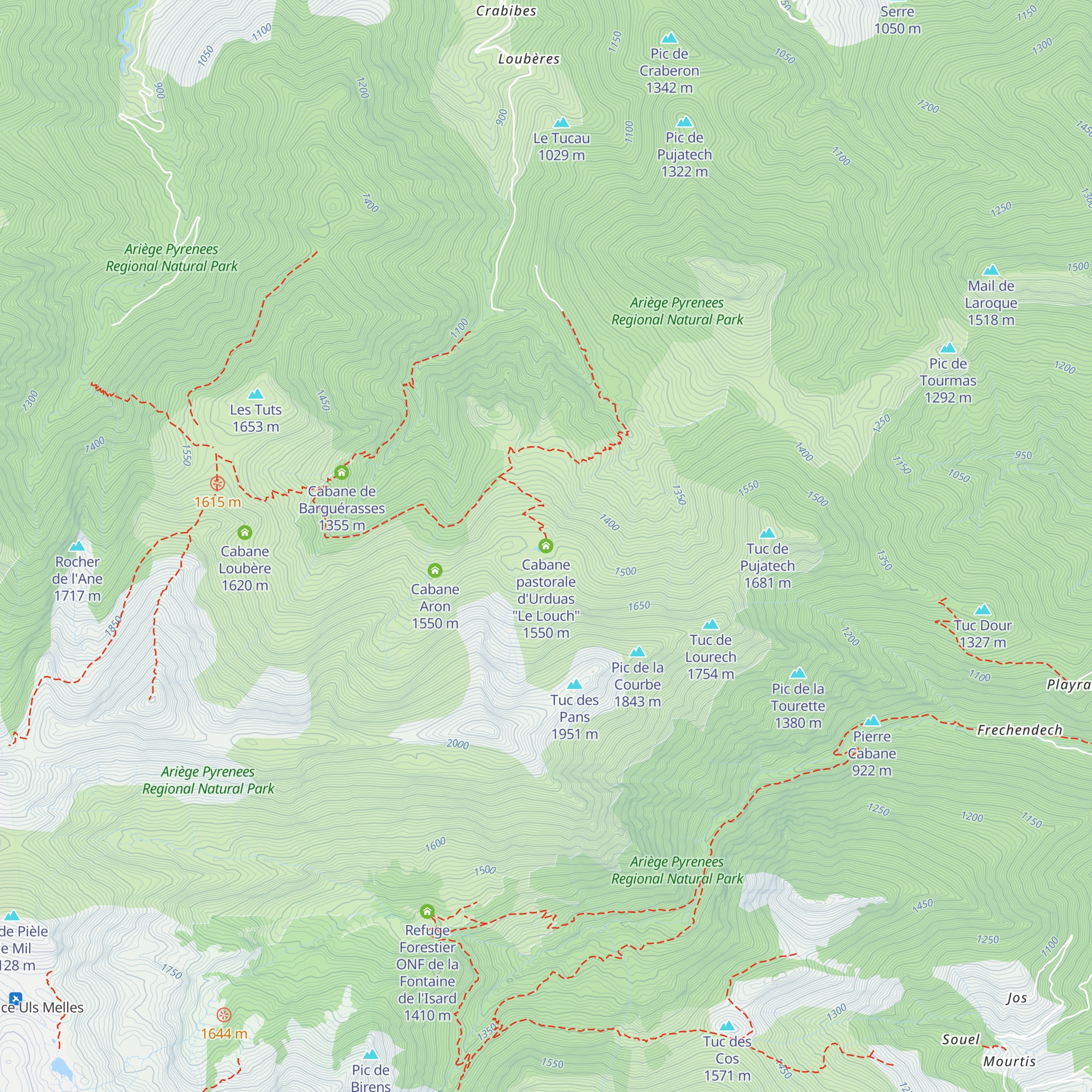 Cabane pastorale d'Urduas "Le Louch" map
