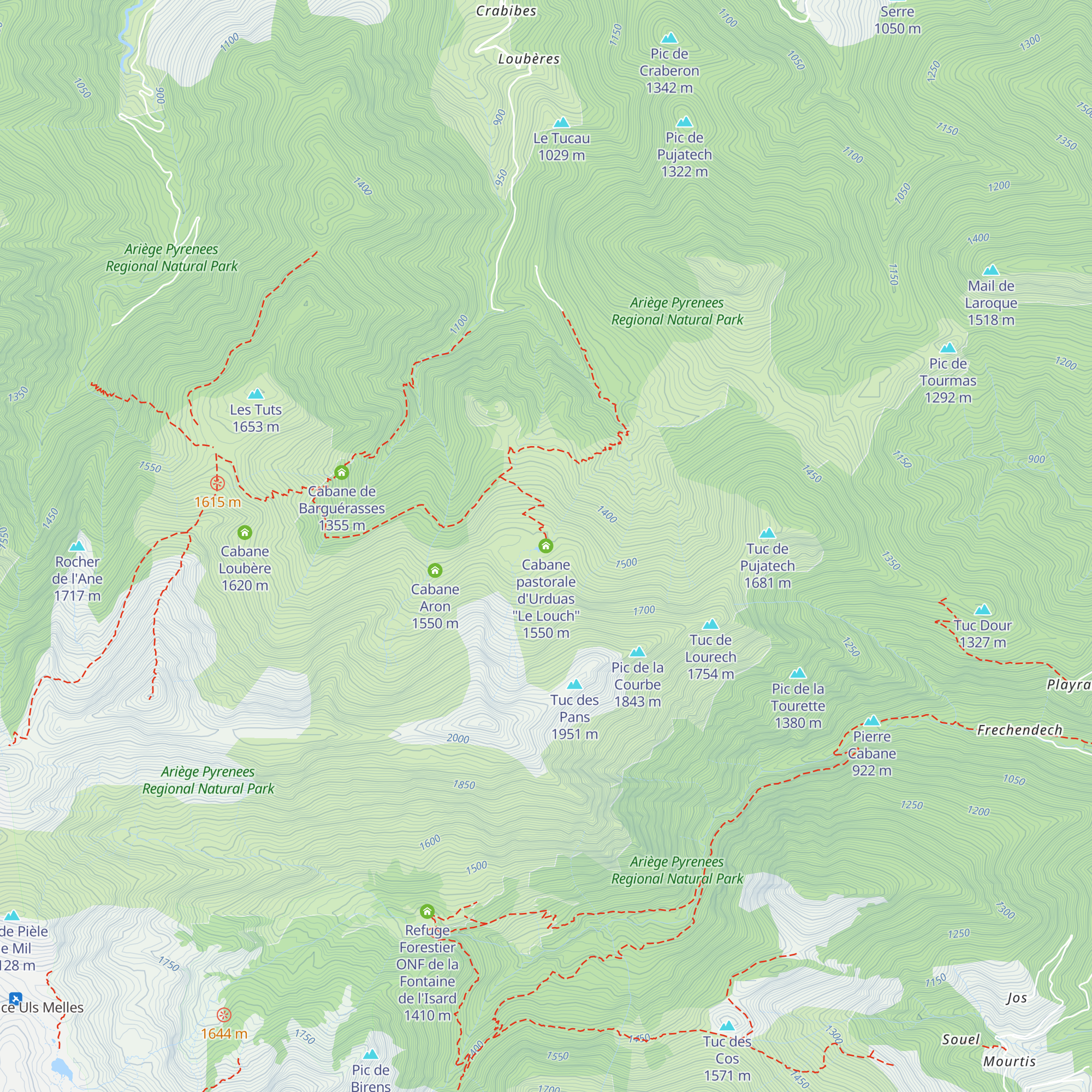 Cabane pastorale d'Urduas "Le Louch" map