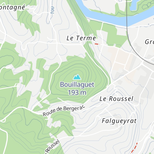 Map of Bouillaguet