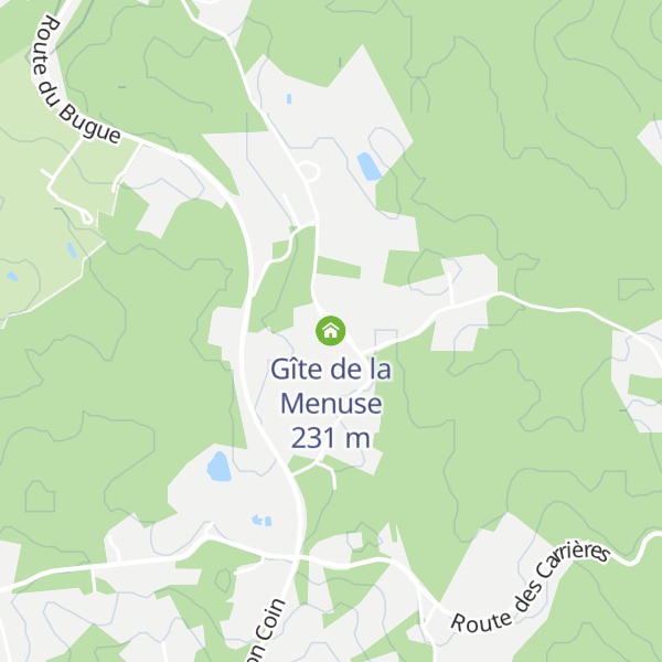 Map of Gîte de la Menuse