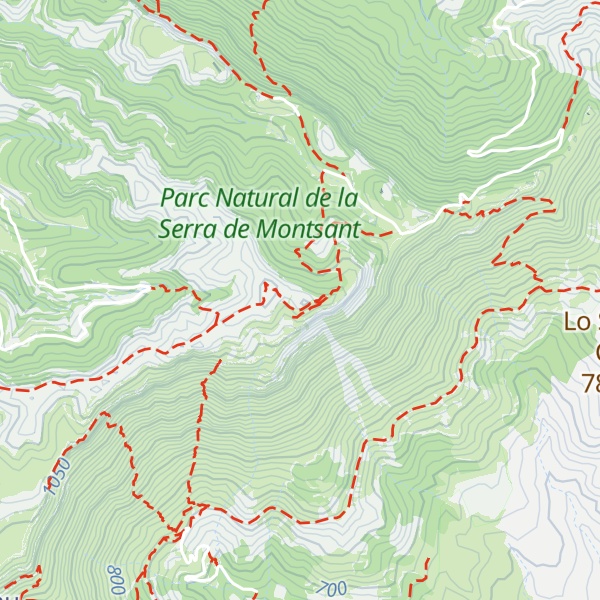 Map of Punta de la Serra Major