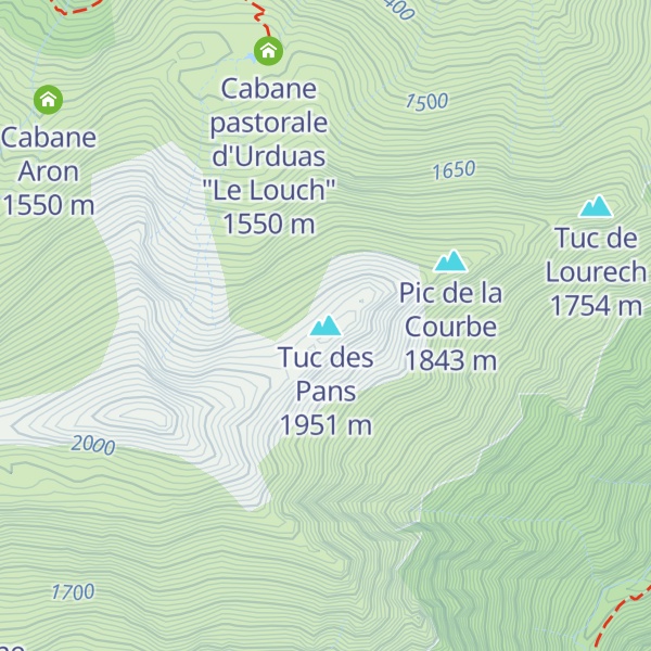 Map of Tuc des Pans