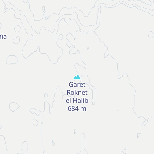 Map of Garet Roknet el Halib
