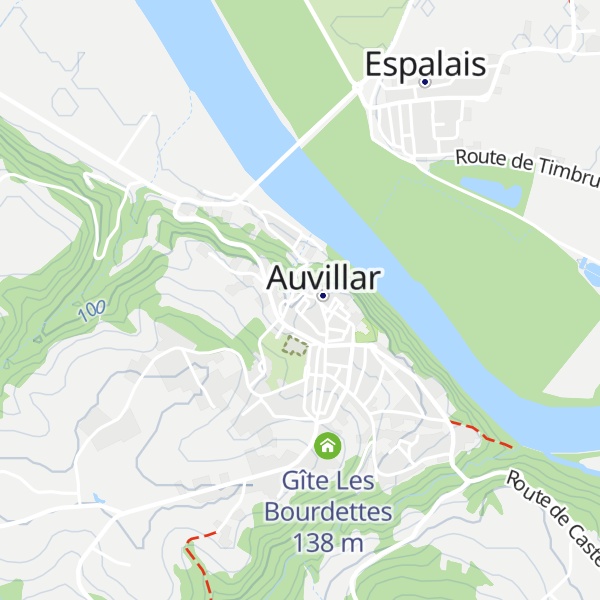 Map of Gîte Communal de Séjour