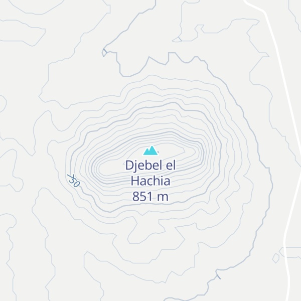 Map of Djebel el Hachia