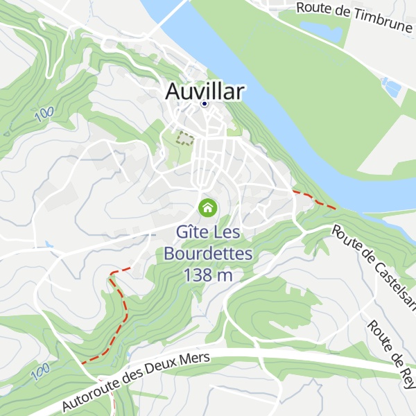 Map of Gîte Les Bourdettes