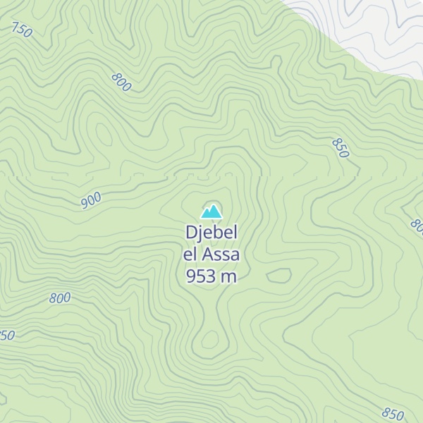 Map of Djebel el Assa