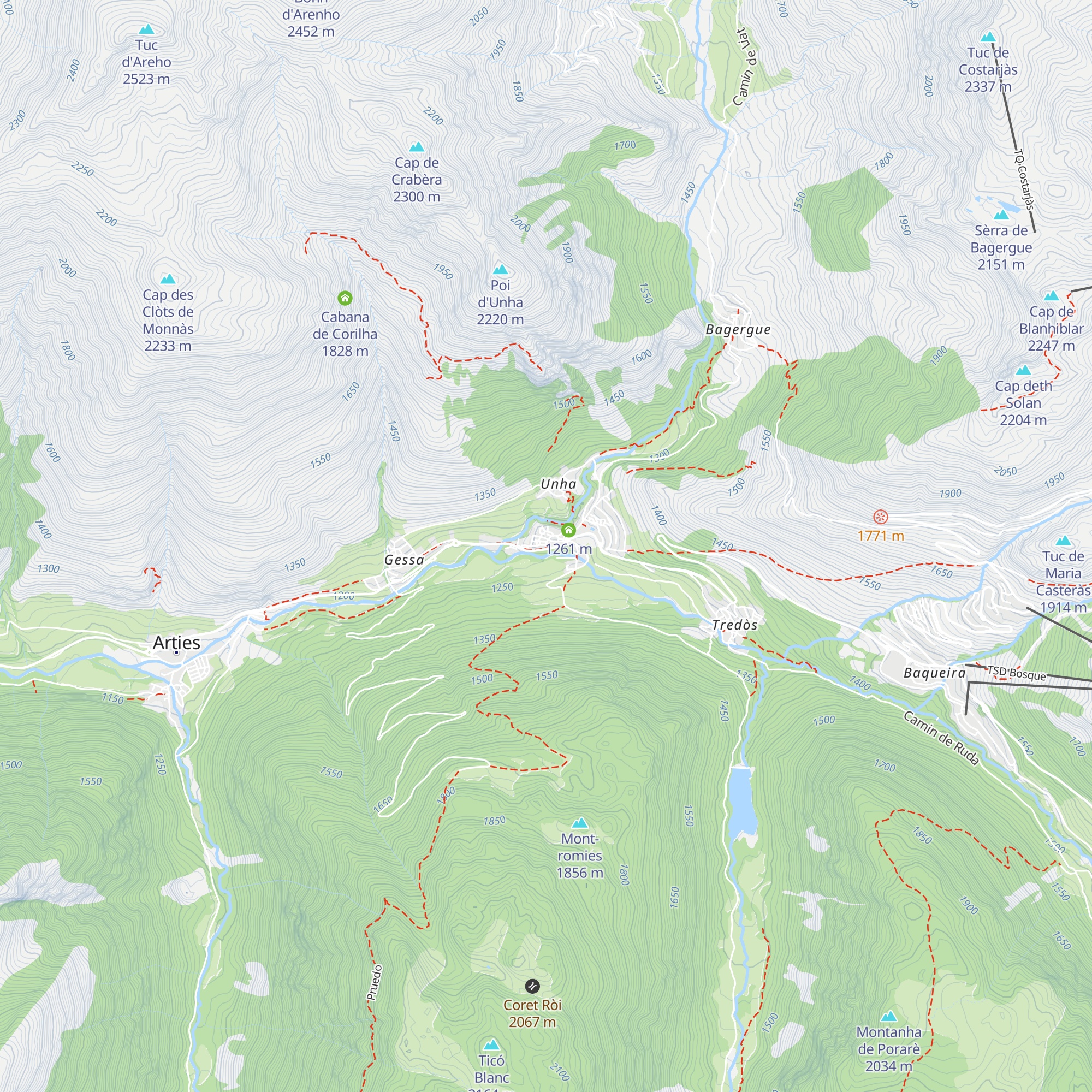 Refugi Rosta map