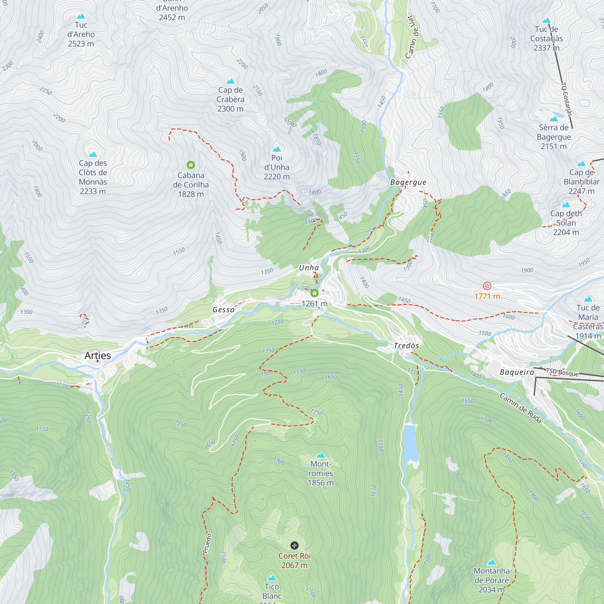 Refugi Rosta map