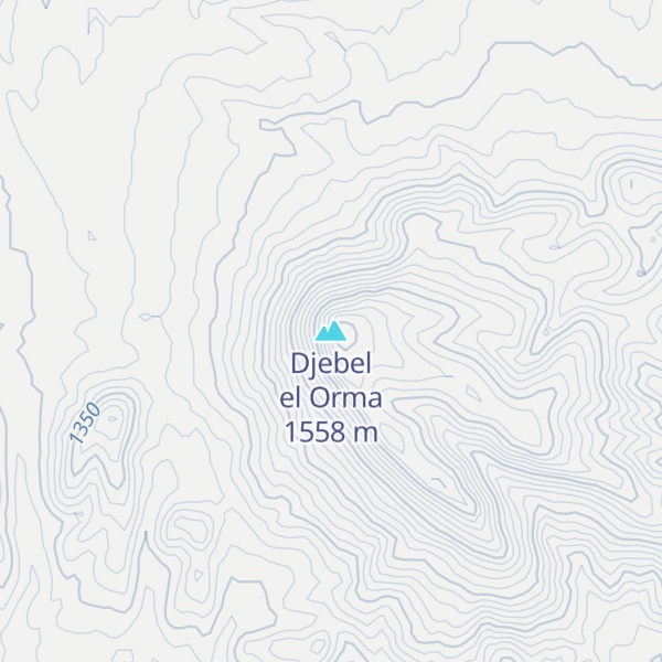 Map of Djebel el Orma