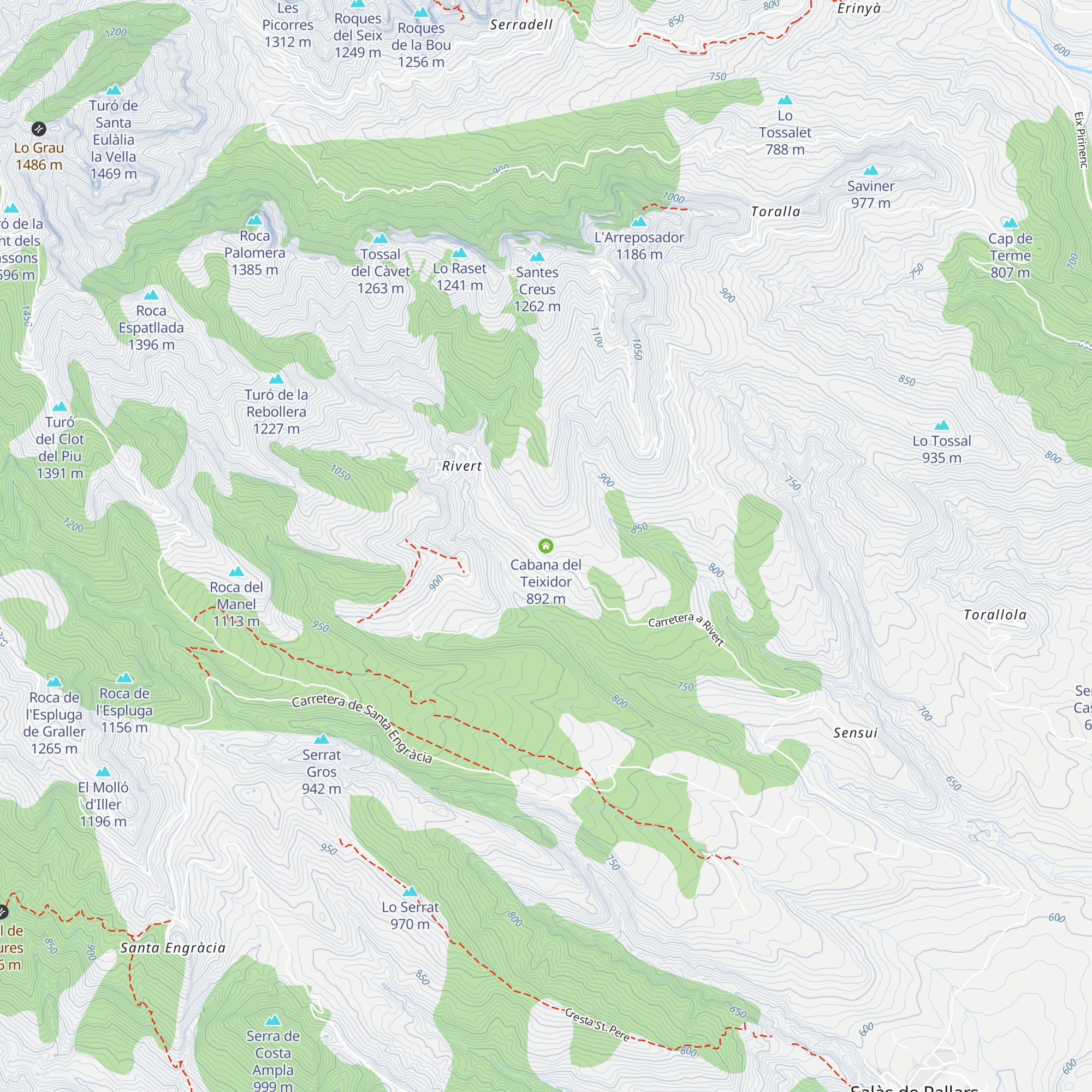Cabana del Teixidor map