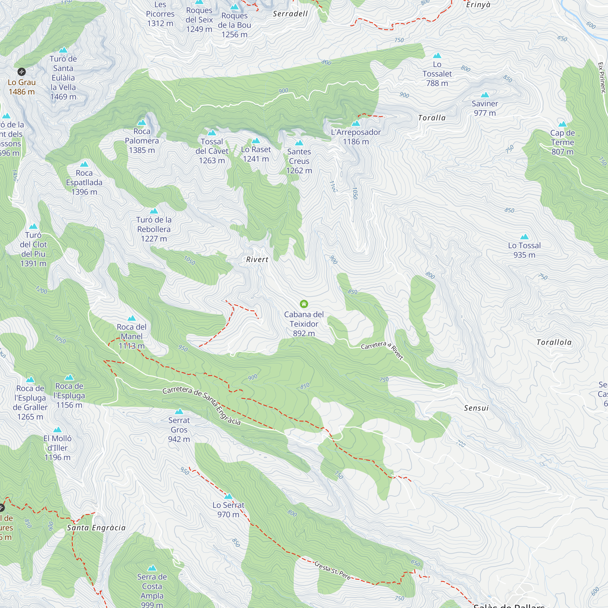 Cabana del Teixidor map