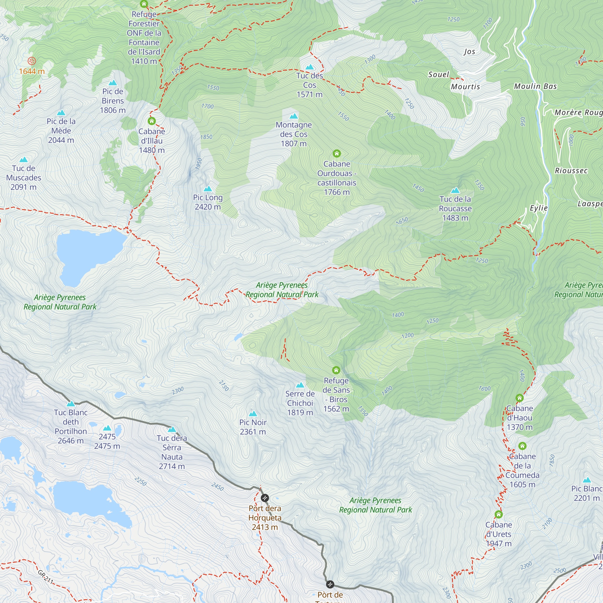 Cabane des spéléologues map
