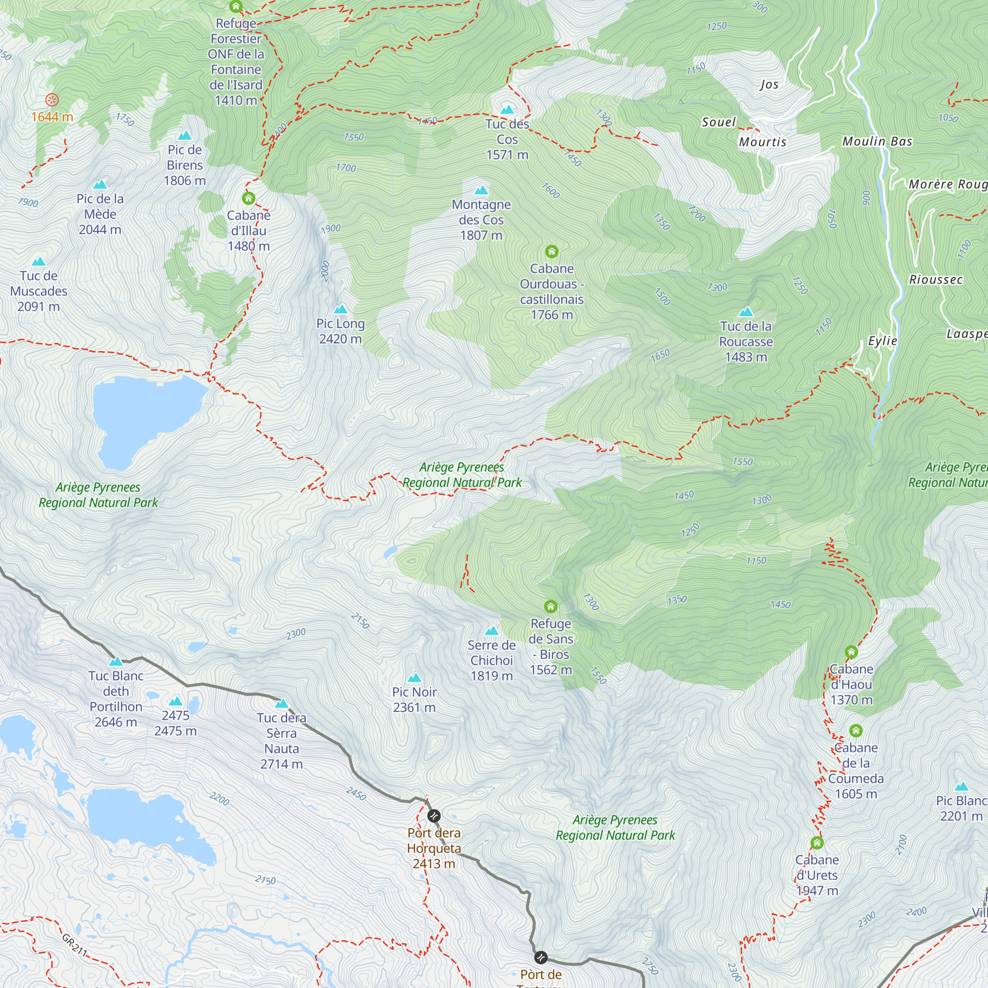 Cabane des spéléologues map