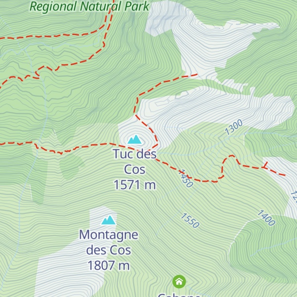 Map of Cabane Cos - castillonnais