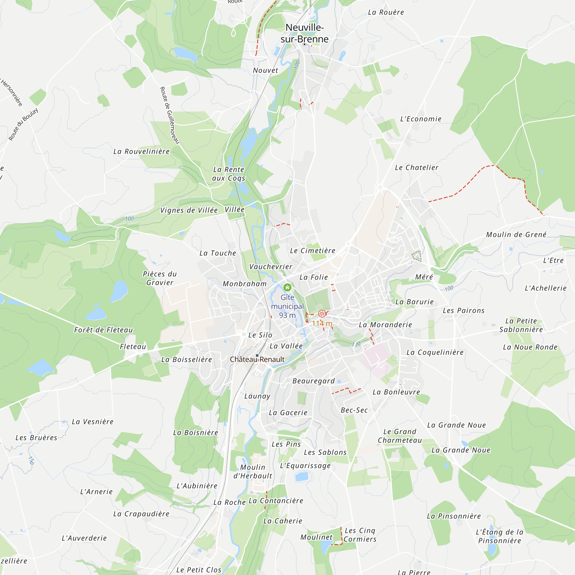 Gîte municipal map