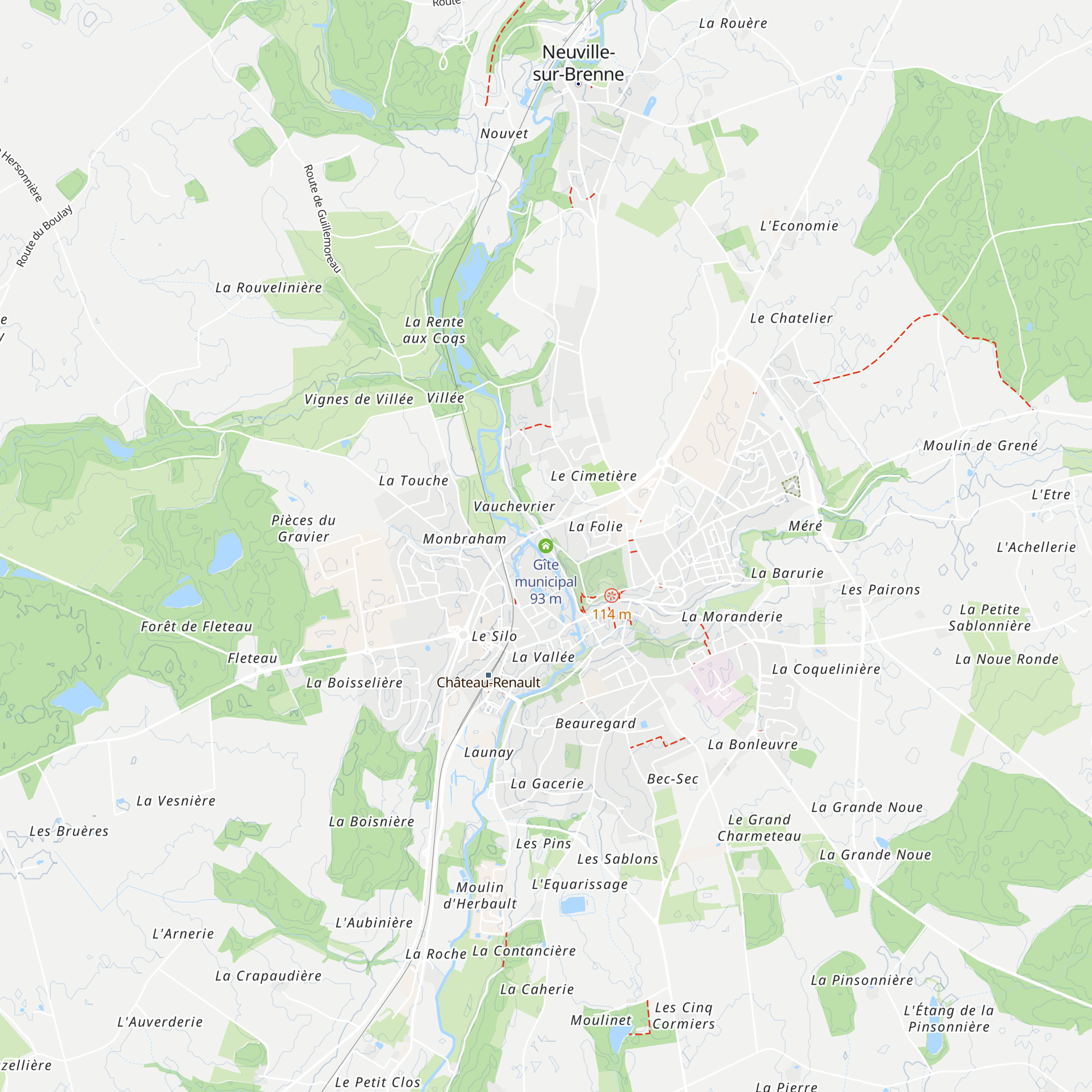 Gîte municipal map