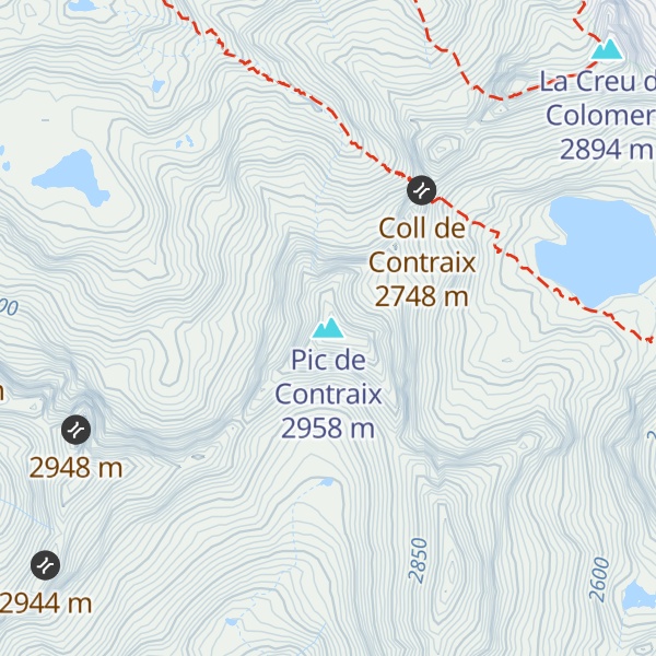 Map of Pic de Contraix