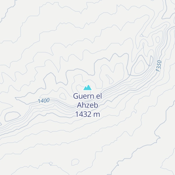 Map of Guern el Ahzeb