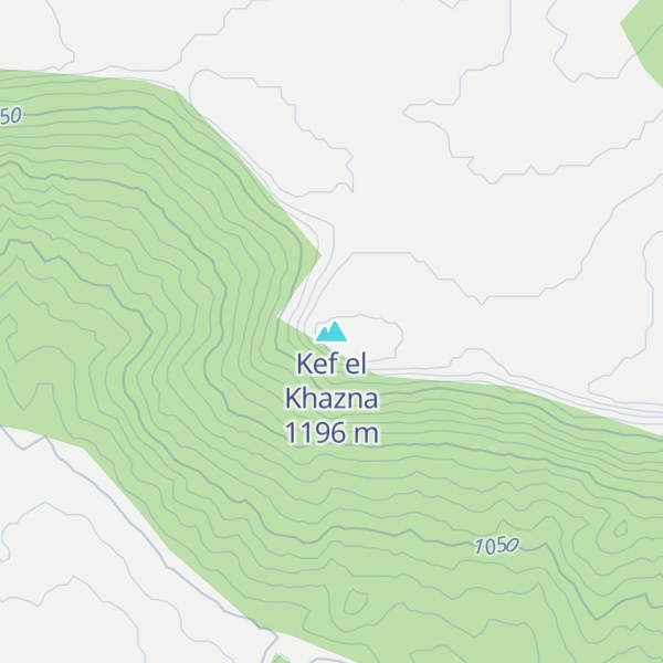 Map of Kef el Khazna