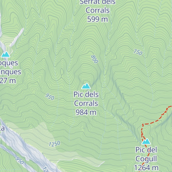 Map of Pic dels Corrals