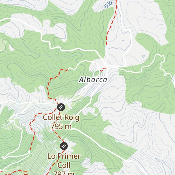 Map of Refugi del Montsant
