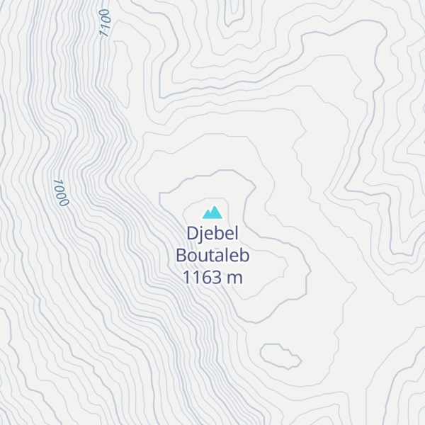 Map of Djebel Boutaleb