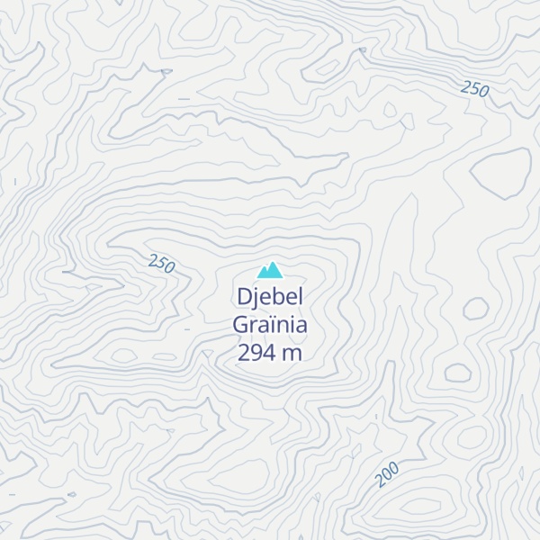 Map of Djebel Graïnia