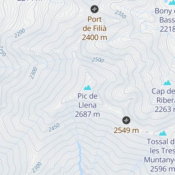 Map of Pic de Llena