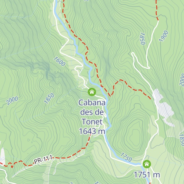 Map of Cabana des de Tonet