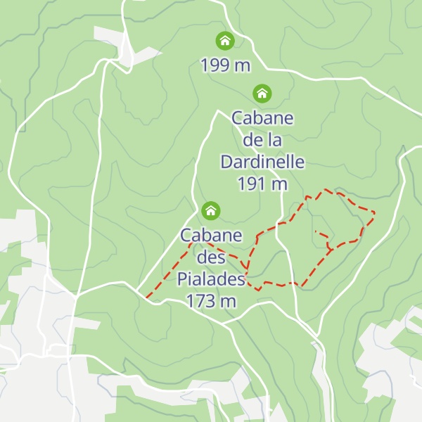 Map of Cabane des Pialades
