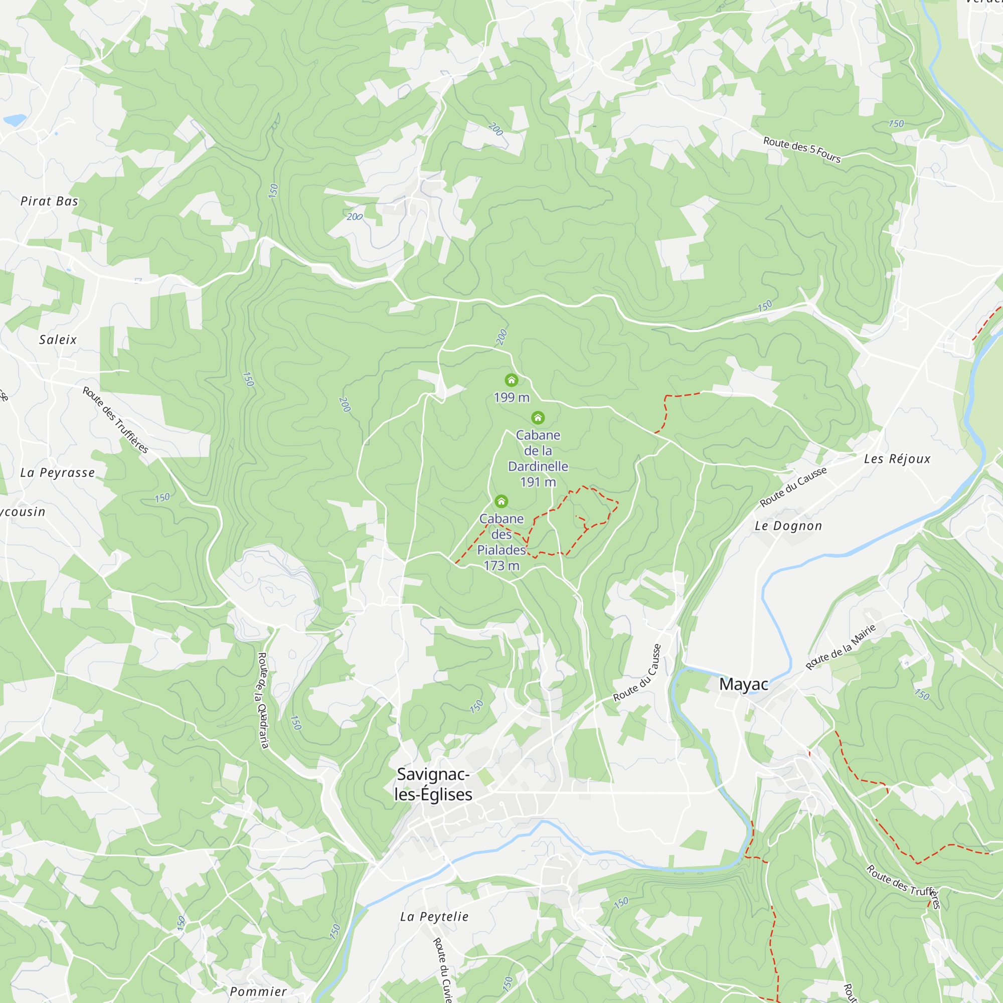 Cabane des Pialades map
