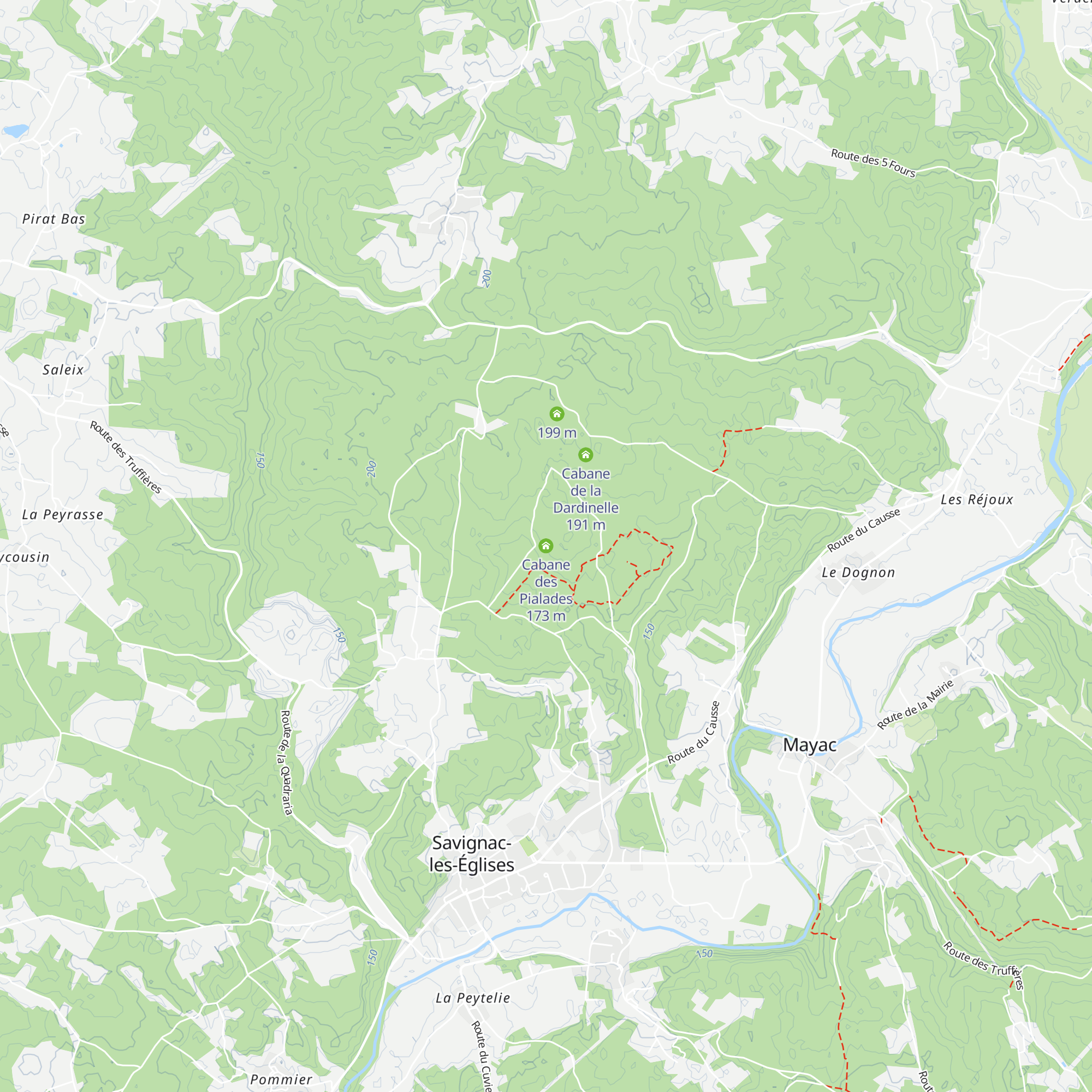 Cabane des Pialades map