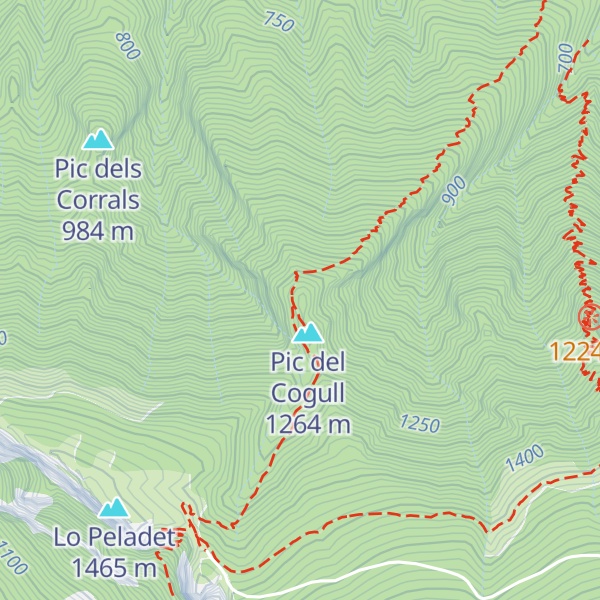 Map of Pic de Cogull