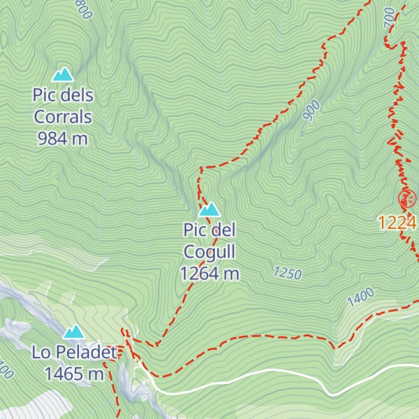 Map of Pic del Cogull