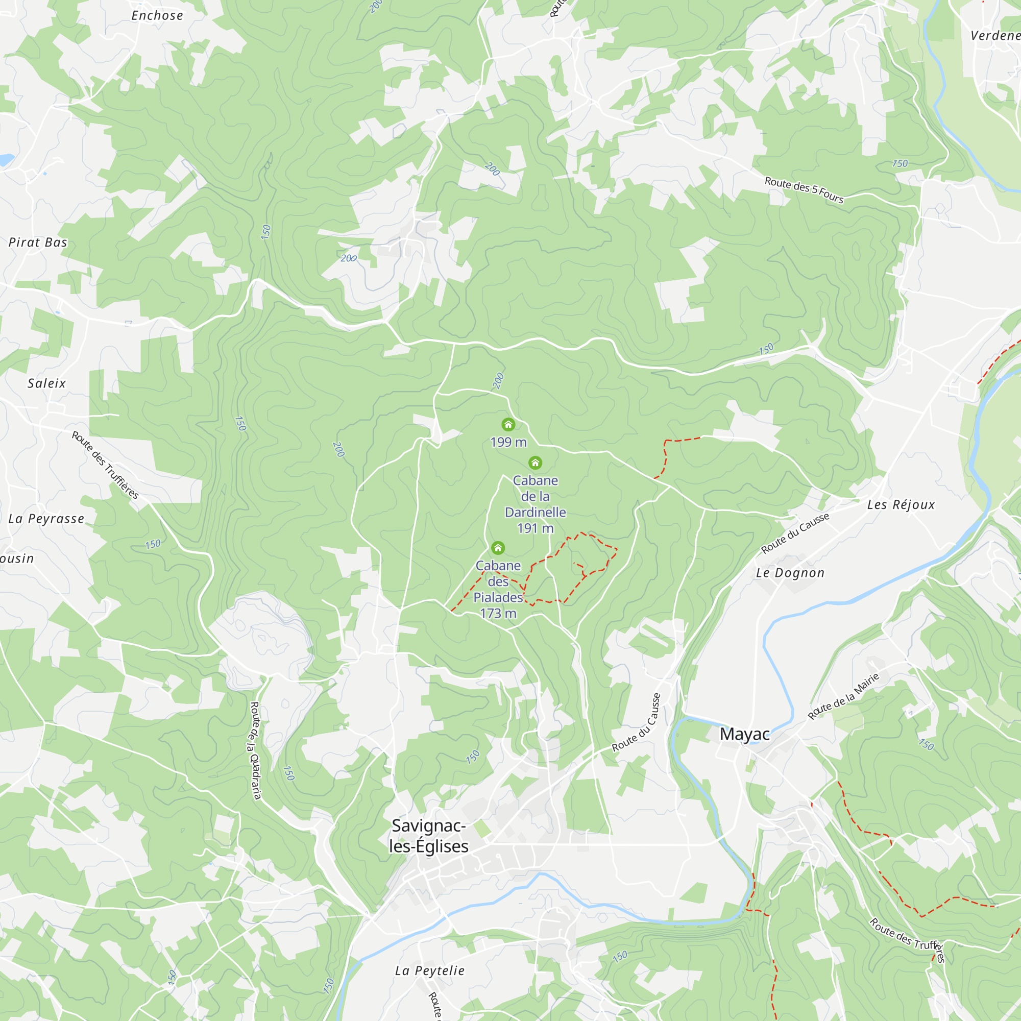 Cabane de Lassinée map