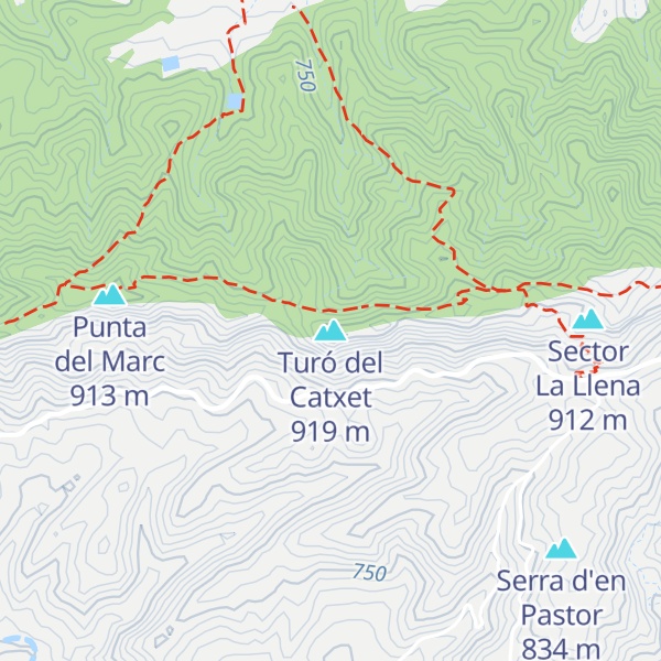 Map of Turó del Catxet
