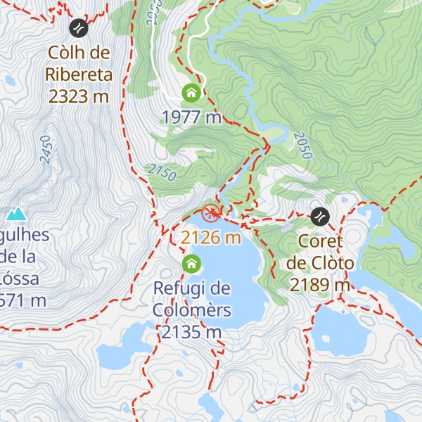 Map of Refugi vielh de Colomèrs