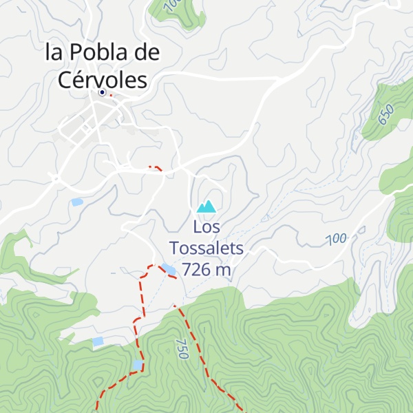 Map of Los Tossalets