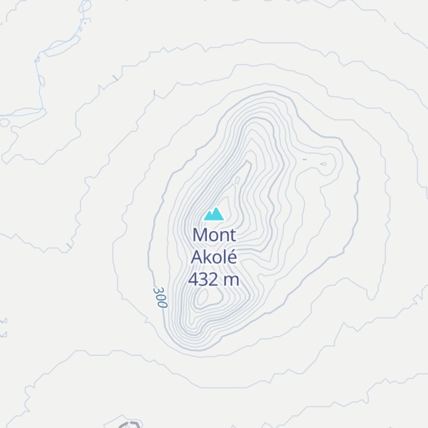Map of Mont Akolé