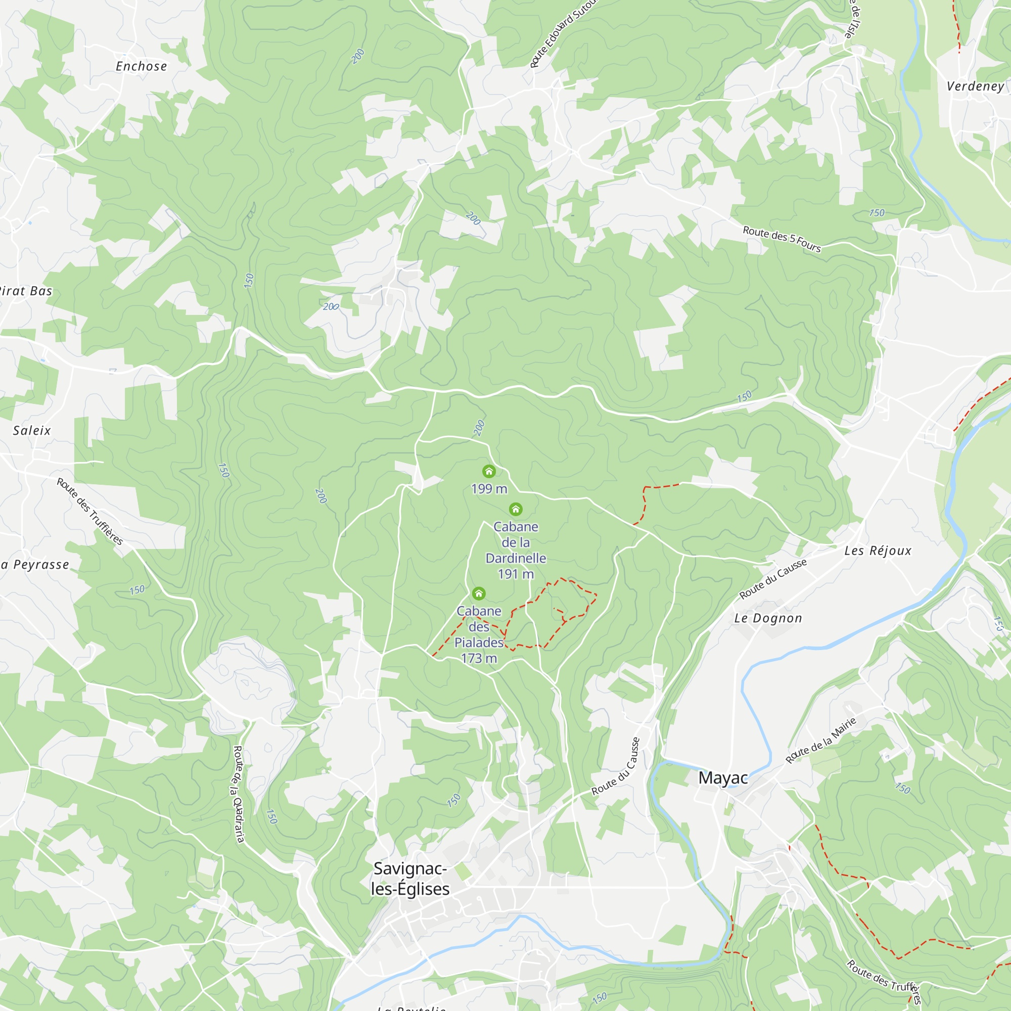 Cabane de la Dardinelle map